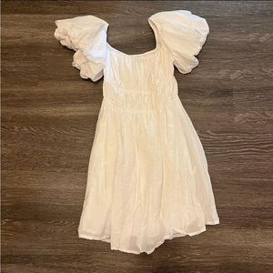 Pitaya Cotton Candy LA White Babydoll Dress